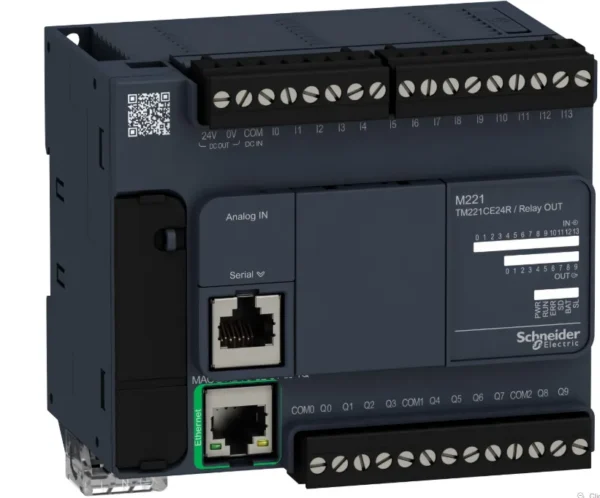 TM221CE24R - Modicon M221 PLC with 14 Inputs, 10 Relay Outputs & Ethernet