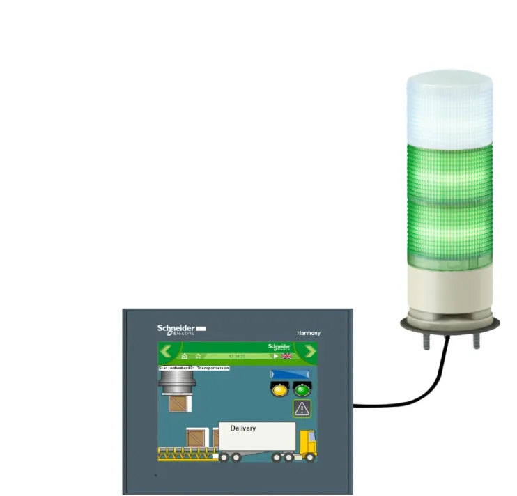 XVGU3SWV – USB Programmable Tower Light with 3 Tiers and Buzzer - Image 1